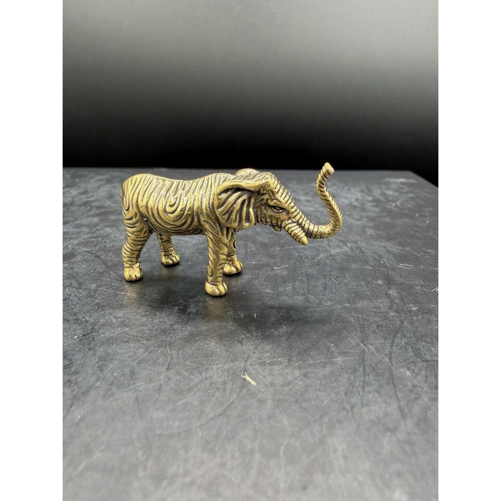 🐘✨‎ Brass Thai Mini Elephant Figurine ✨🐘